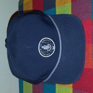 Anchored In Quality Open Seas Stitched Patch Golf Snapback Cap Hat w/Rope New